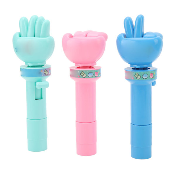 3 stk Finger Stein Saks Papir Spill Håndholdt Bytte Gjetting Stein Saks Papir Spill Underholdning Interaktivt Leke Grønn Rosa Blå