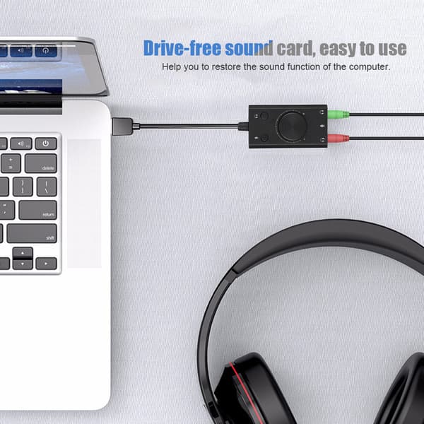 ORICO SC2 USB Multifunksjons Drive Lydkort for stasjonær PC Laptop