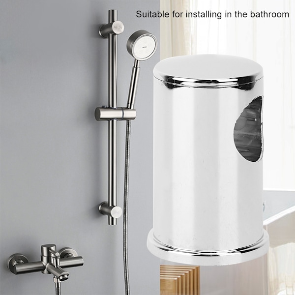 2pcs Silver White ABS Electroplating Shower Lift Rail Bracket Base Bathroom Accessories