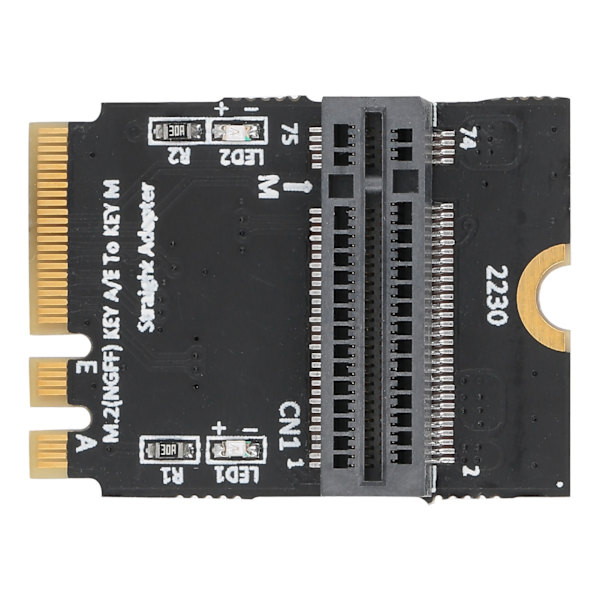 Sovitin kortti NVME SSD:lle M.2 Key AE pystysuoraan asennukseen Verkko muuntaja 2280 tyypille