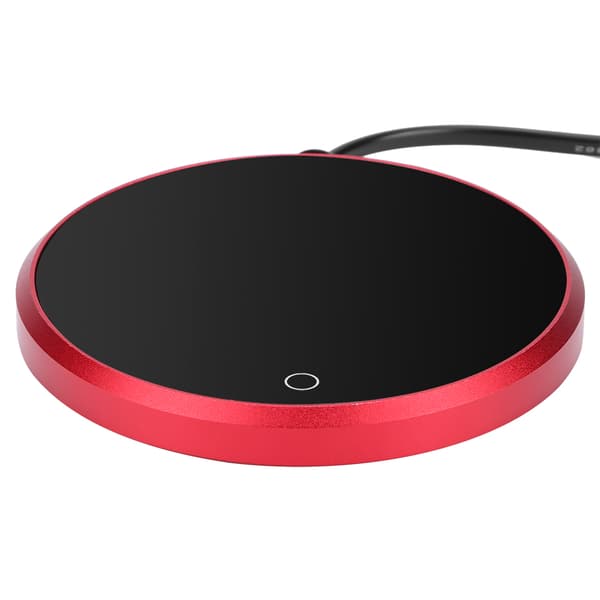 Waterproof Touch Heating Coaster for Cups, Hot Pad Electric Coaster for Coffee Tea (EU Plug 220V)
