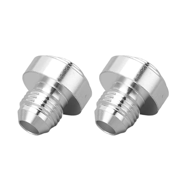 2 stk. AN6 han gevind billet aluminiumslegering universal 1/2in han gevind fitting til rør samling