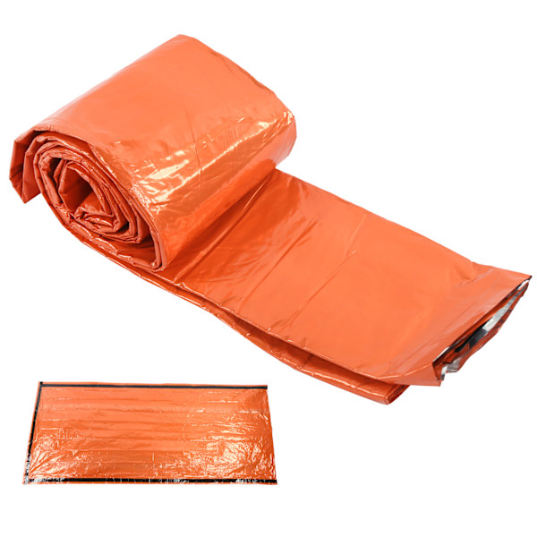 Utomhus återanvändbar nödsovsäck Termisk vattentät Survival Camping Travel Orange