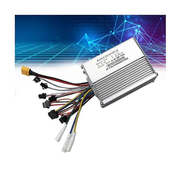 Kompatibel med JP 60V 25A Controller Børsteløs Motor+36-60V Dashboard Måler Kit Kompatibel med JP Elektrisk Silver