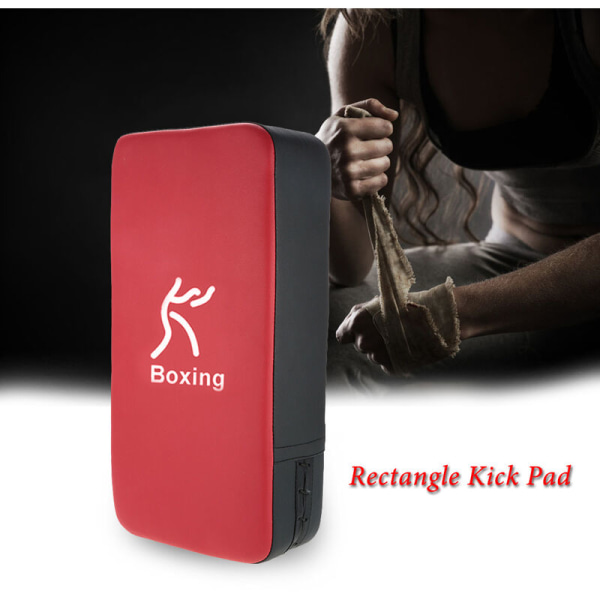 Rektangel Kick Pad Focus Target Pad Strike Shield för boxning och karate träning, modell: BlackRed