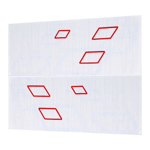 100x38cm Auton sivutarra PVC-tarra DIY Urheilullinen tyyli Koristelu Autokilpailu Tarvikkeet Valkoinen Punainen