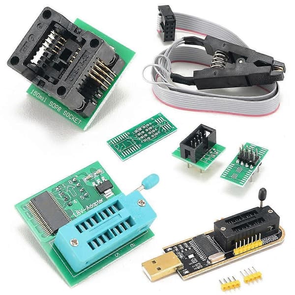 CH341A Programmerer med statusindikator for EEPROM Flash BIOS USB-programmering