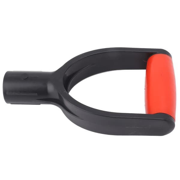 Spade D Grip Handle 32mm Inner Diameter Silicone Grip Reinforcement Snow Shovel Handle Replacement for Digging Raking Tool Red Black