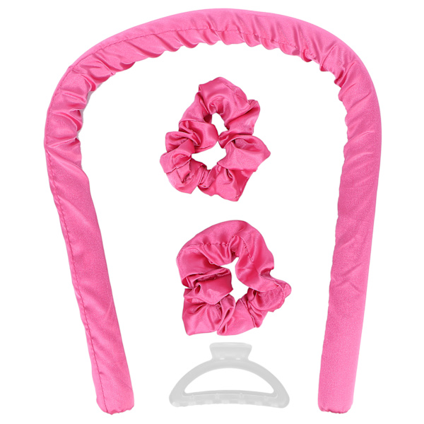 Curling Foam Hårrulle Varmefri Hårruller Pandebånd DIY Sove Hår Curling Tool Rose Red
