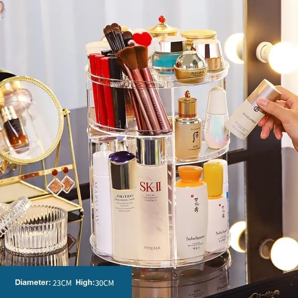 Roterende makeup-organizer Transparent[LD] Transparent transparent