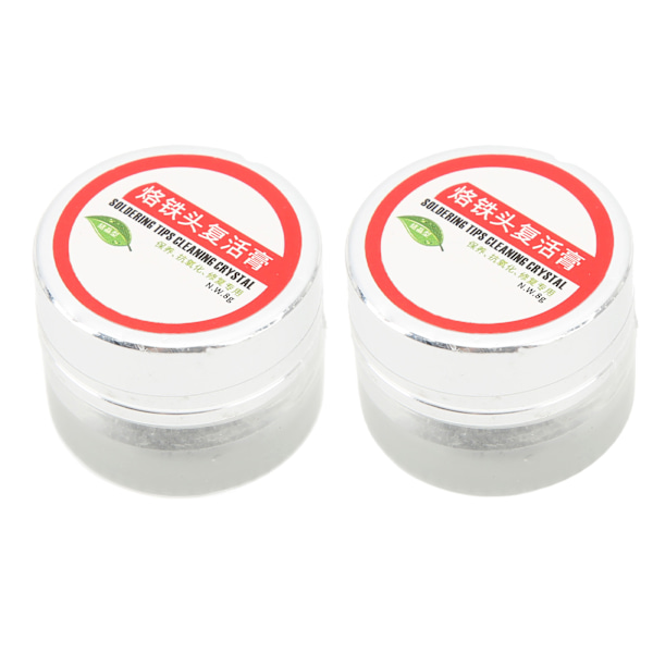 2 st Lödkolvspets Rengöringspasta Löd Svetshuvud Bit Cleaner Tillbehör 8g / 0.28oz