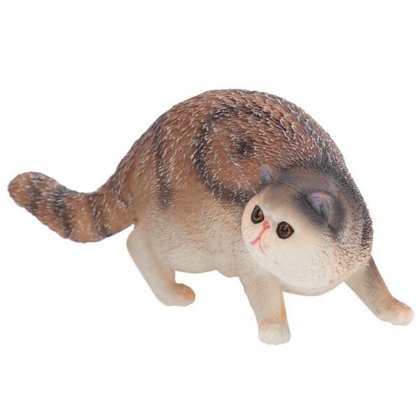 Söt Kattmodell Leksak Simulering Kattmodell Skrivbordsdekoration Ornament Leksak GiftGrå