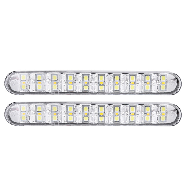 5050 30LED Dubbla Färger Dagsljus LED-lampor DRL Blinkers Universal för Bil