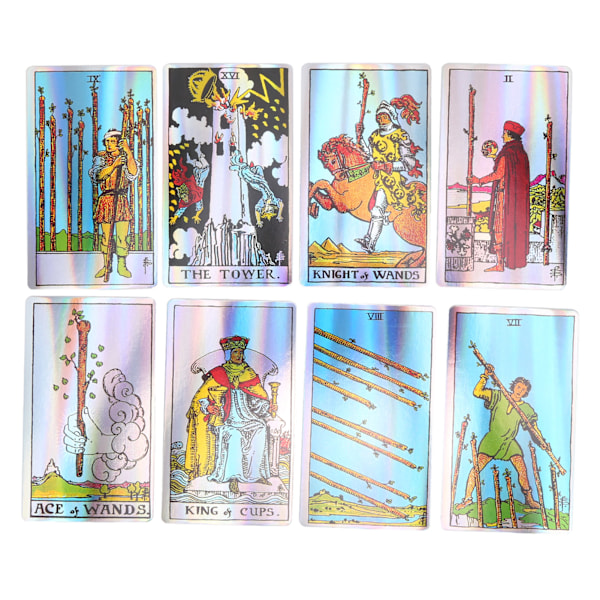 Lyse farver Skæbne Spådomskort Fremtid Fortælling Tarot Deck Vejledning Skæbne Bord Kortspil Gave