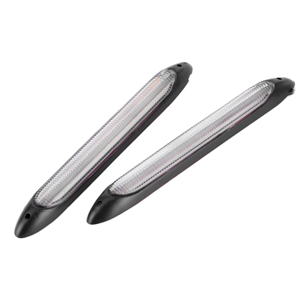 Par LED-dagsljusremsor med blinkersfunktion, vit/gul, vattentät, 15,5 cm / 6,1 tum