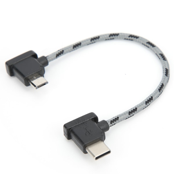 Højre vinkel fjernbetjening Type C til Micro USB datakabel til DJI Mavic Air 2 / Mini 2