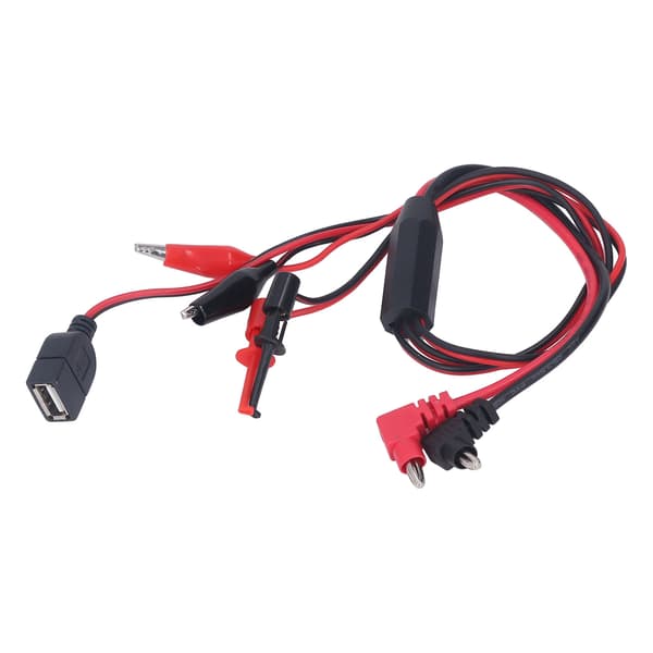 2pcs Banana Plug to Alligator Clip Test Lead Cable DC Regulated Power Supply Interface Line