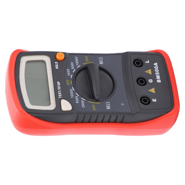BM500A 1000V LCD-motstandsmeter Digital isolasjonsmotstandsmeter Megohmmåler