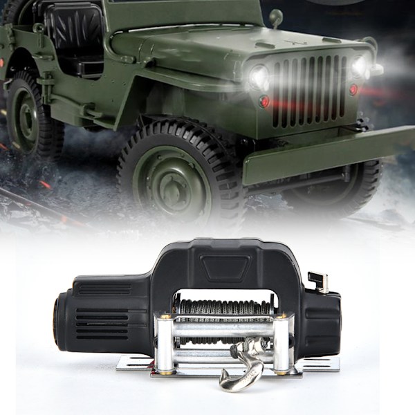 1/10 RC Crawler Car Winch Remote Controller Receiver för SCX10 D90 D110 TF2 för TRX4Black