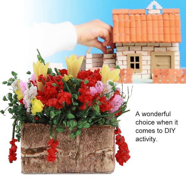 Liten miniatyr blomst potte Dukkehust pynt mini plante