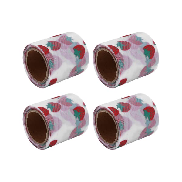 4 STK Tyllstoff DIY Håndverk Slitasjemotstand Symfoni Polyester Glitter Tyll Ruller 6cm Hvit