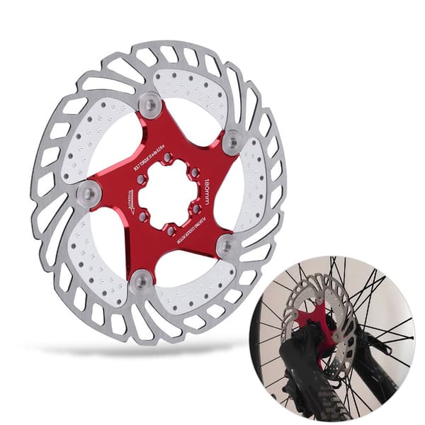 Rustfrit stål cykel skivebremse kølende flydende rotor (180 mm)