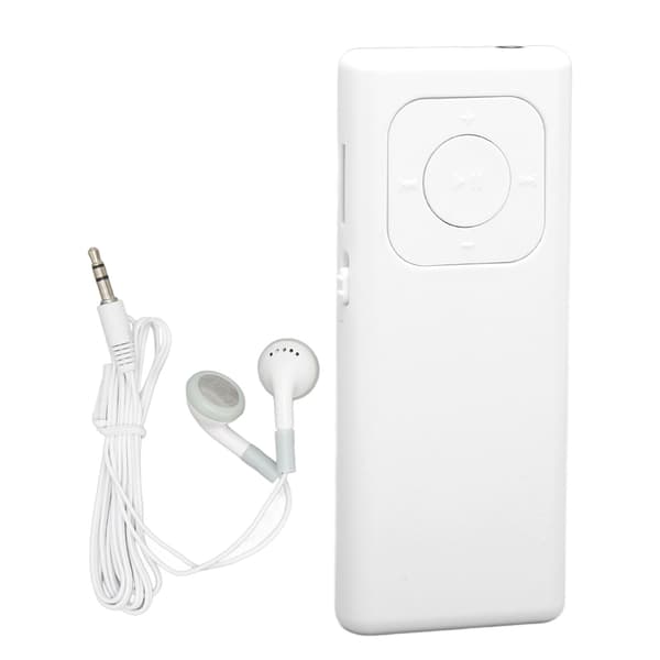 MP3 Player Lossless Audio Support 64G Memory Card Portable Small Music Player for Students Travel Work White