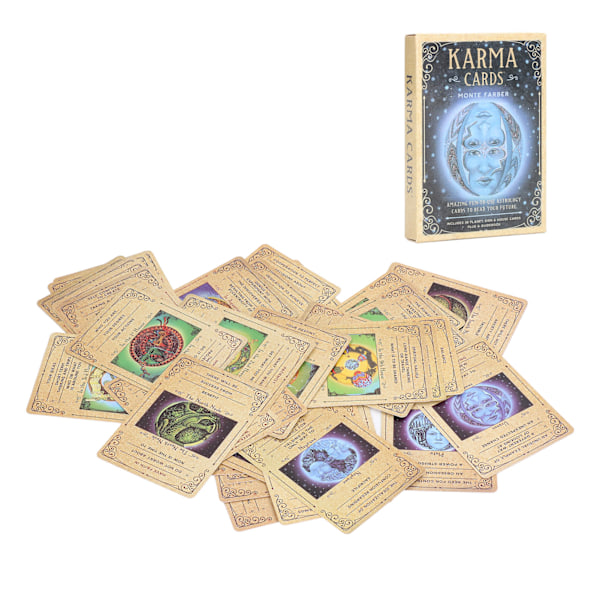 Tarot Deck Portable 36 Komplette Skæbne Divination Tarot Læsekort Deck til Begyndere til Spil