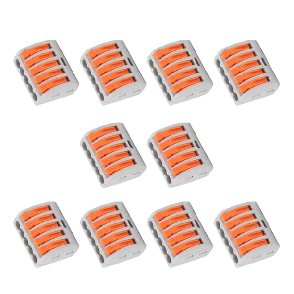 10st Wire Block Clamp Terminal Quick Conductor Flexible Hard Wire Connector PCT215