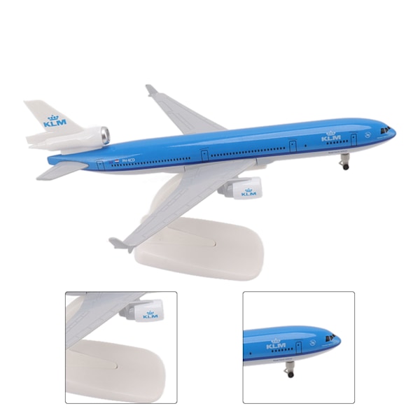 Metall Flygplansmodell Legering Simulerad Exakt Skala Stabil Bas Heminredning Plane Model 20cm