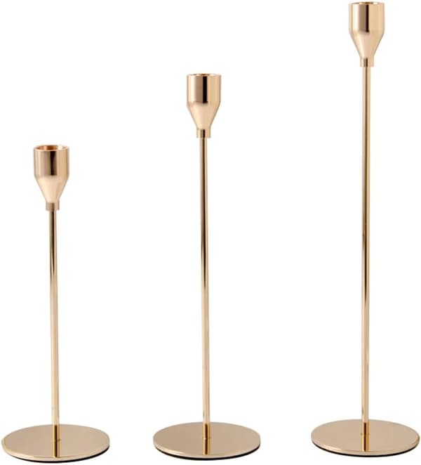 3 lysestager guld lysestager moderne stående lysestager af[LD]