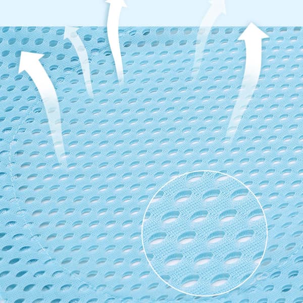 Infant Bath Seat Adjustable Length Shower Support Sling Net Bathtub Mesh Hammock Cradle Bed Light Blue