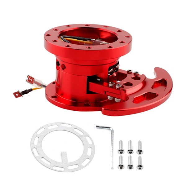 Bil Quick Release Racing Rattnav Adapter Avtagbar Snap Off Kit Universal