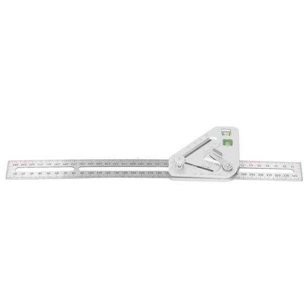 Flexibel Silver Triangel Linjal med Vattenpass