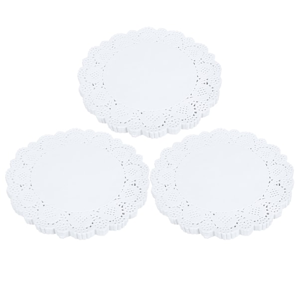420 stk hule doilies papir runde dekorative papir underlag for kake dessert bordservering dekorasjon