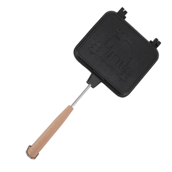 Sandwich Pan Double Sided Stick Proof Breakfast Flip Pan with Detachable Handle for Steak Bread Eggs