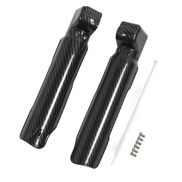 2 ST Stødabsorberbeskyttelse Kulfibermønster Motorcykel Gaffelbeskyttelse Protector Udskiftning til SurRon Light Bee X S