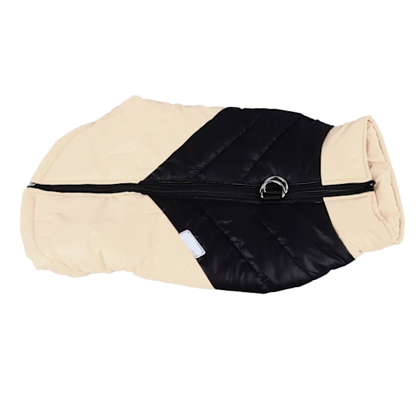 Reflekterande hundkappa vinterförtjockad Bekväm vindtät vattentät hund varm jacka för inomhus utomhus Khaki 4XL