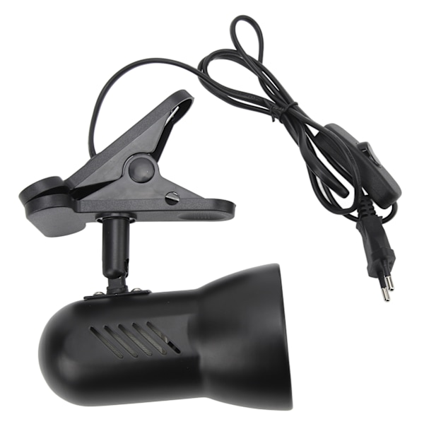 LED-klemme arbejdslampe 360 grader drejeligt hoved E27 Bordlampeholder Plug and Play Clip On Læselampe EU-stik 85‑265V