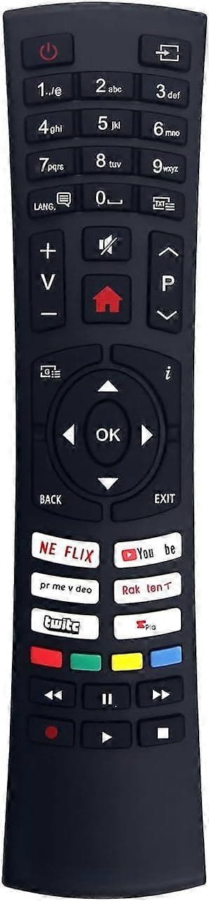 RC4591P Ny erstatningsfjernkontroll passer til Bush LED Smart TV ELED32FHDSDVD QLED65UHDS DLED40FHDS[LD]