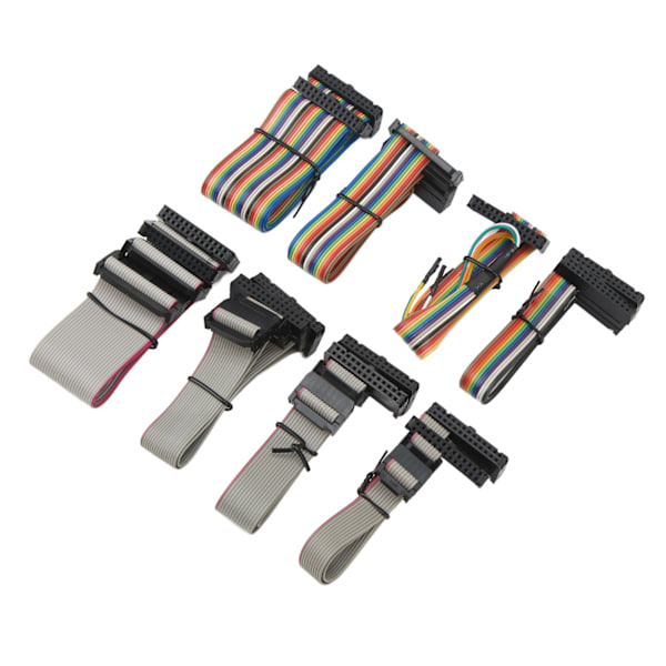 8 stk. ECU Programmer Chip Tuning Tool Fuldt Kabel Sæt Slidstærkt Stabil Ydeevne til KTAG V7.020 V2.25 Rød PCB