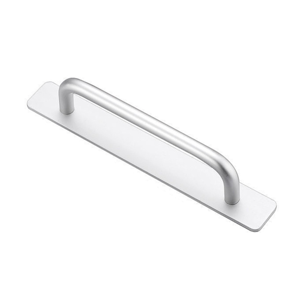 Självhäftande skåp Lådhandtag Drar Aluminiumlegering Låda Push Pull Handtag Stansfritt självhäftande handtag för köksskåp Låda Fönster skjutskåp