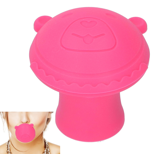 Ansiktstränare Shaping Jawline Träningsboll Masseter Trainer AnsiktsbantningsverktygRose Red Bear