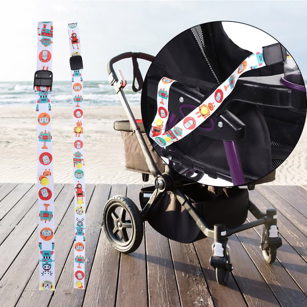 2,5 cm Nappflaskkopp justerbar remhållare Barnvagn leksak Sippy Leash Tether (Robot)