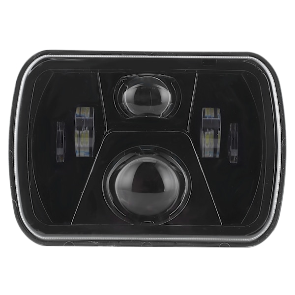 H4 7 tommers LED firkantet frontlys Høy lysstyrke 12‑24V Frontlykt Passer for Wrangler YJ