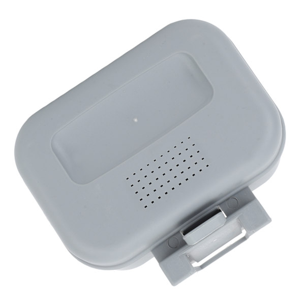Fiske Live Bait Box Fiske Bait Station Plast Vanntett Maskbetesholder Varmebestandig Live Bait Container Grå S