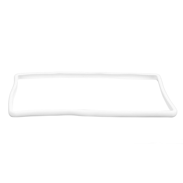 Navigation Screen Protector Frame Silicon Central Control Screen Protector Cover Replacement for Tesla 3 Y White