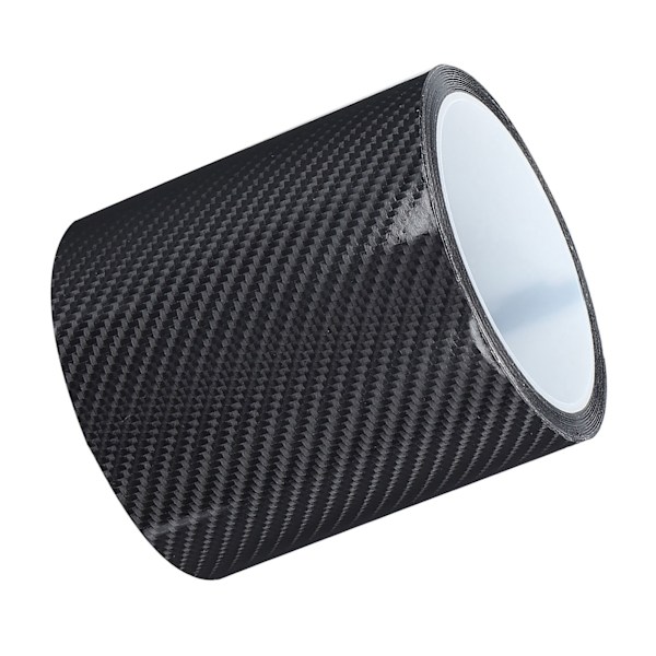Svart karbonfiber beskyttelsesfilm for bil dørkantbeskyttelse mot riper klistremerke (10 cm x 3 meter)