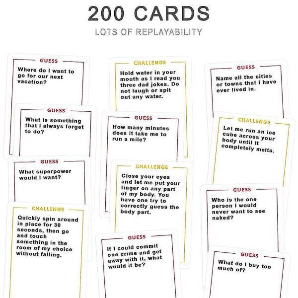 Det ultimate spillet for par - gode samtaler og morsomme utfordringer Festkortspill brettspill