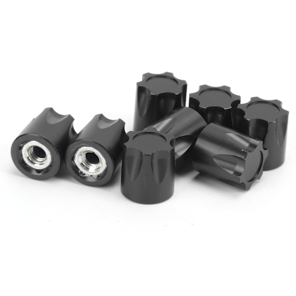 8 kpl RC pyörän vanteen keskiökupin sovitin M4 mutteri Traxxas/Hsp/Axial Scx10 D90 1/10 RC-autolle, musta